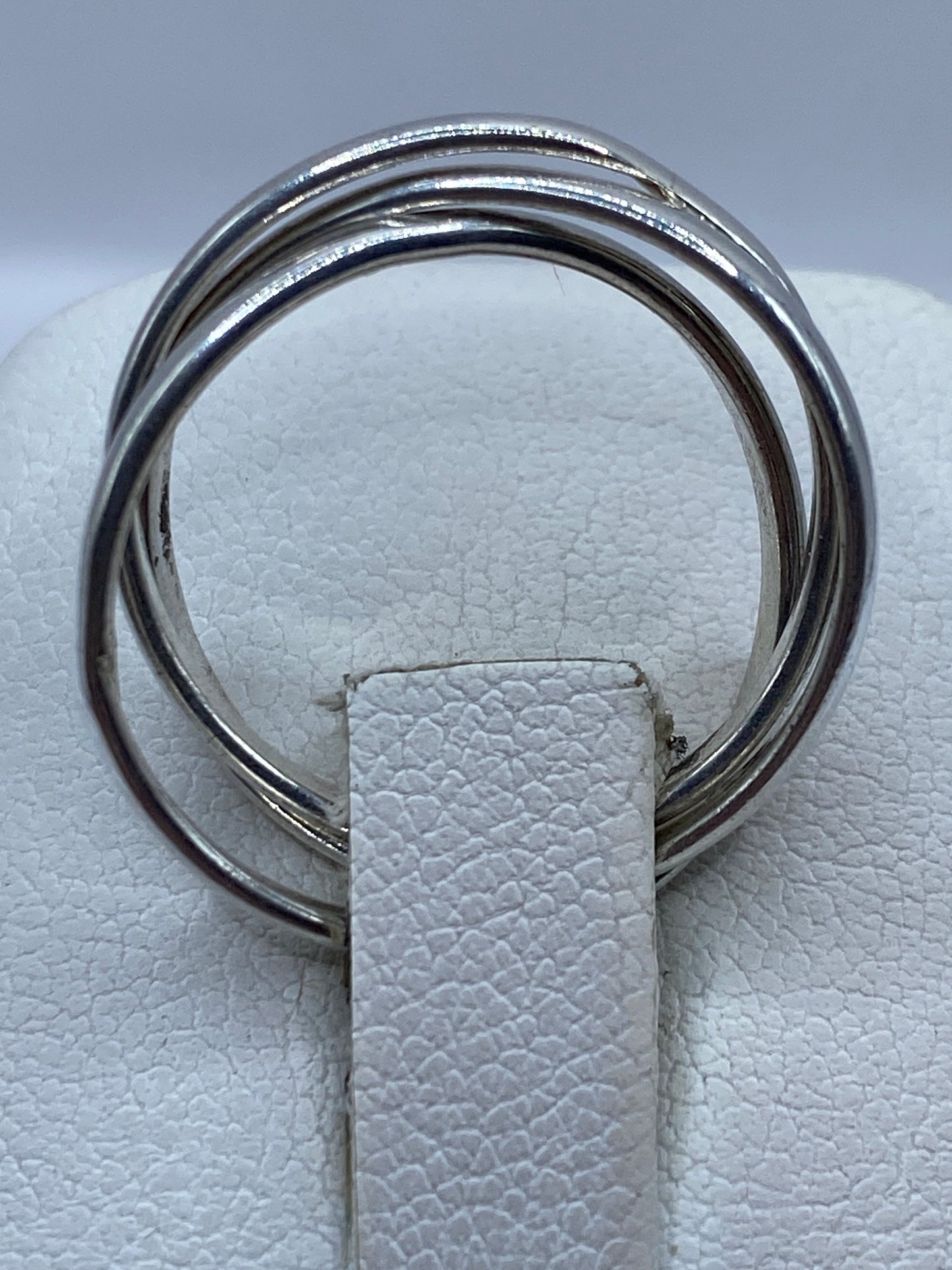 Anillo de Plata Bandas Entrelazadas — Minimalista Taxco — foto 3