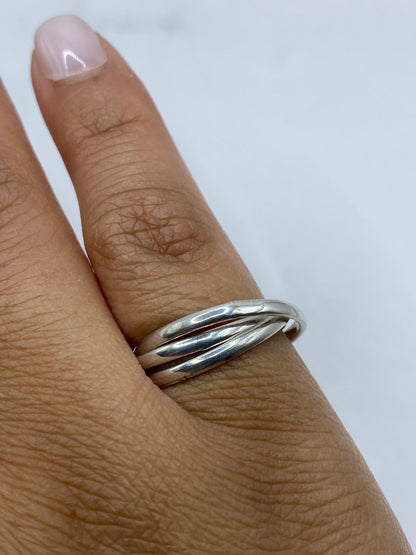 Anillo de Plata Bandas Entrelazadas — Minimalista Taxco — foto 4