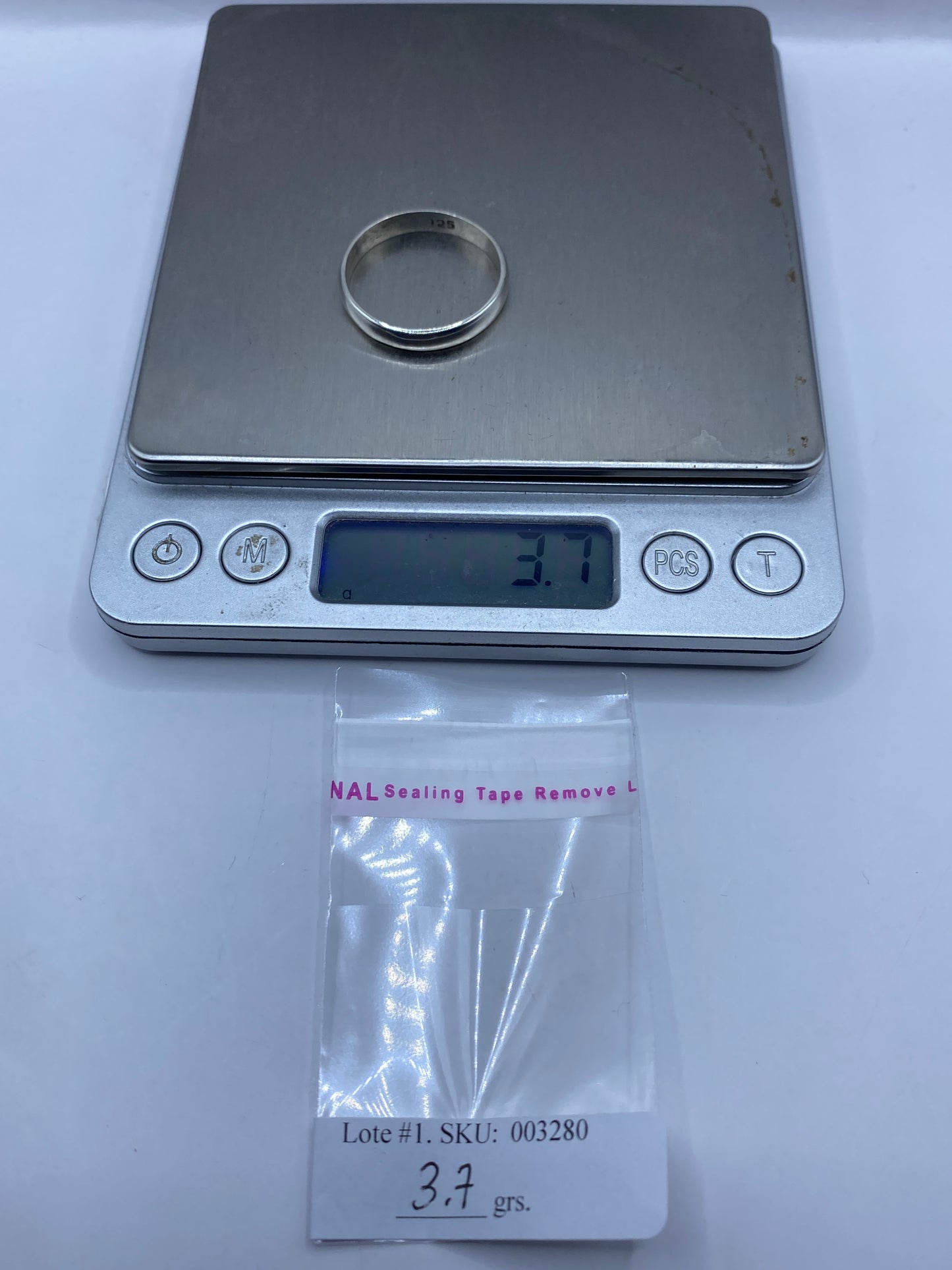 Anillo de Plata Banda Lisa Pulida — Minimalista Diario — foto 6