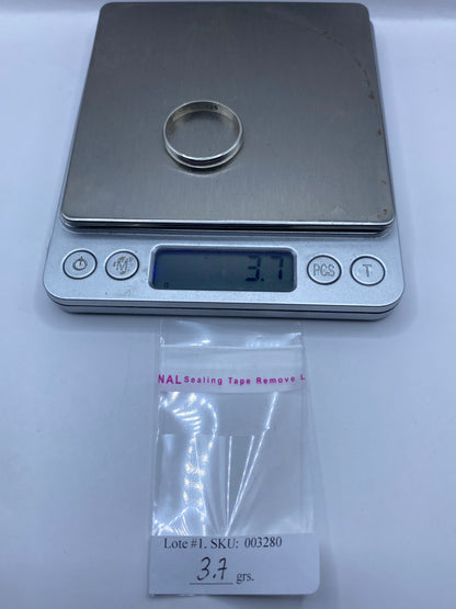 Anillo de Plata Banda Lisa Pulida — Minimalista Diario — foto 6