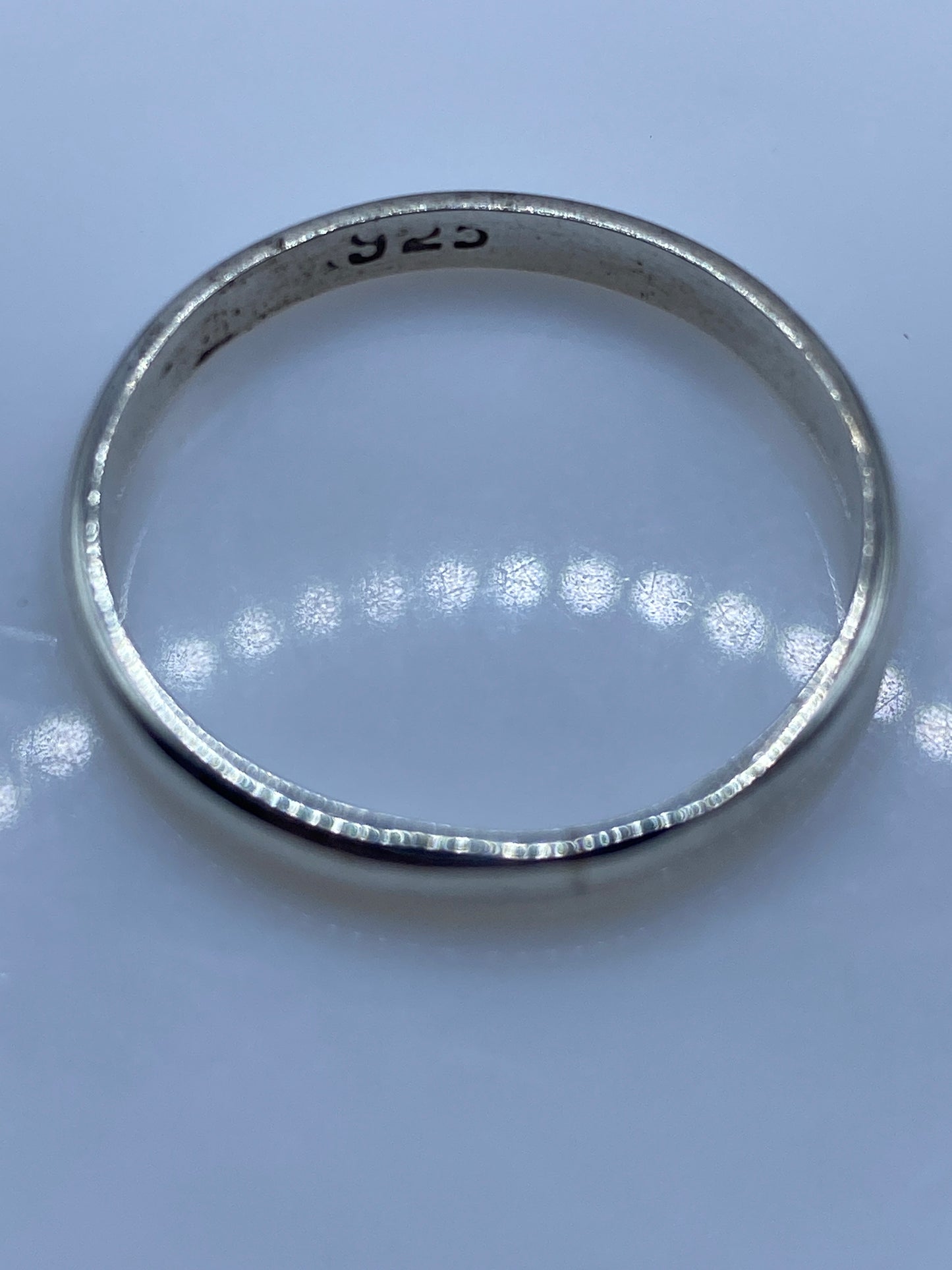 Anillo de Plata Banda Lisa Pulida — Unisex Minimalista — foto 5