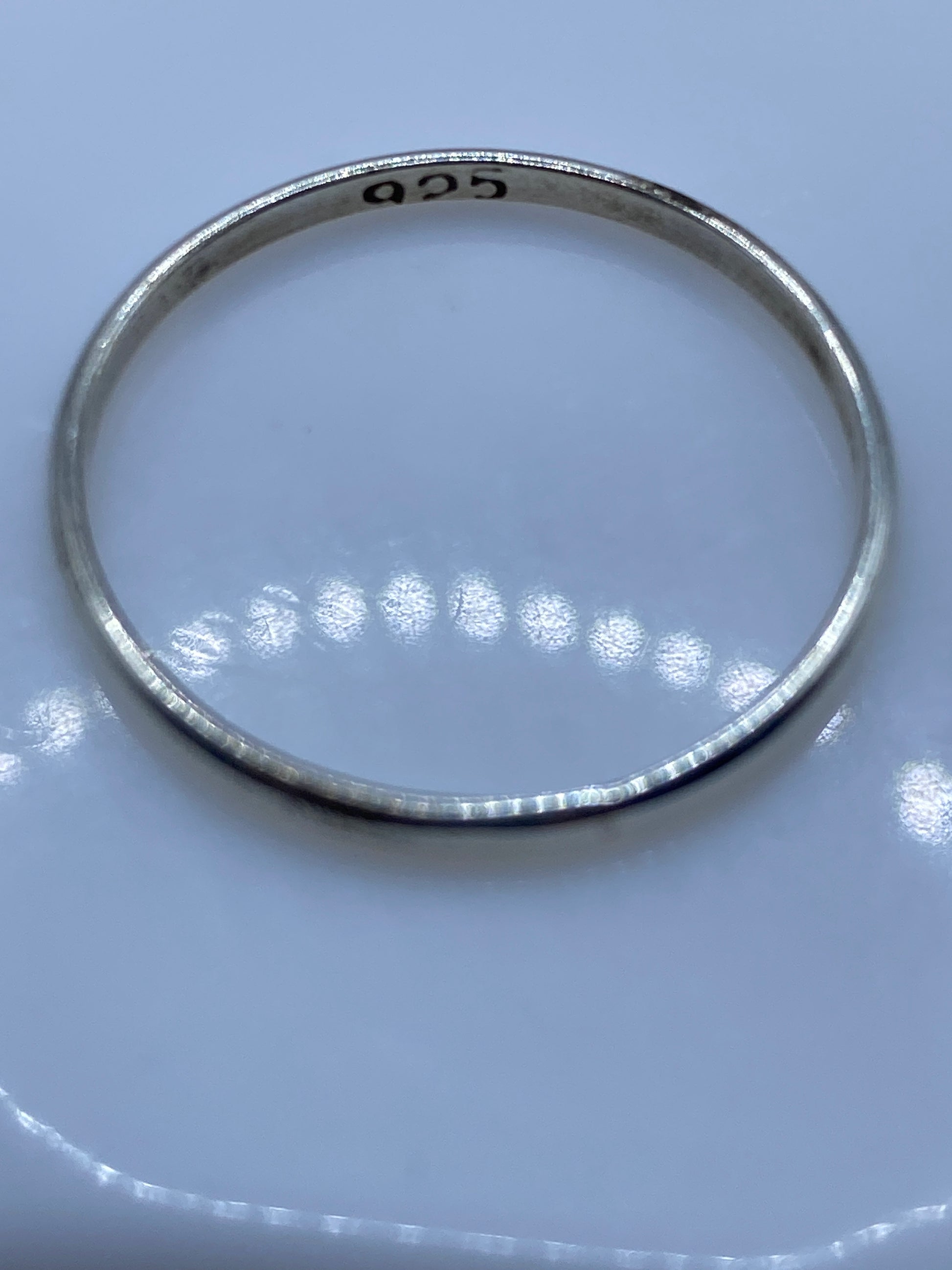 Anillo Banda Plata Minimalista Pulido .925 — Uso Diario — foto 5