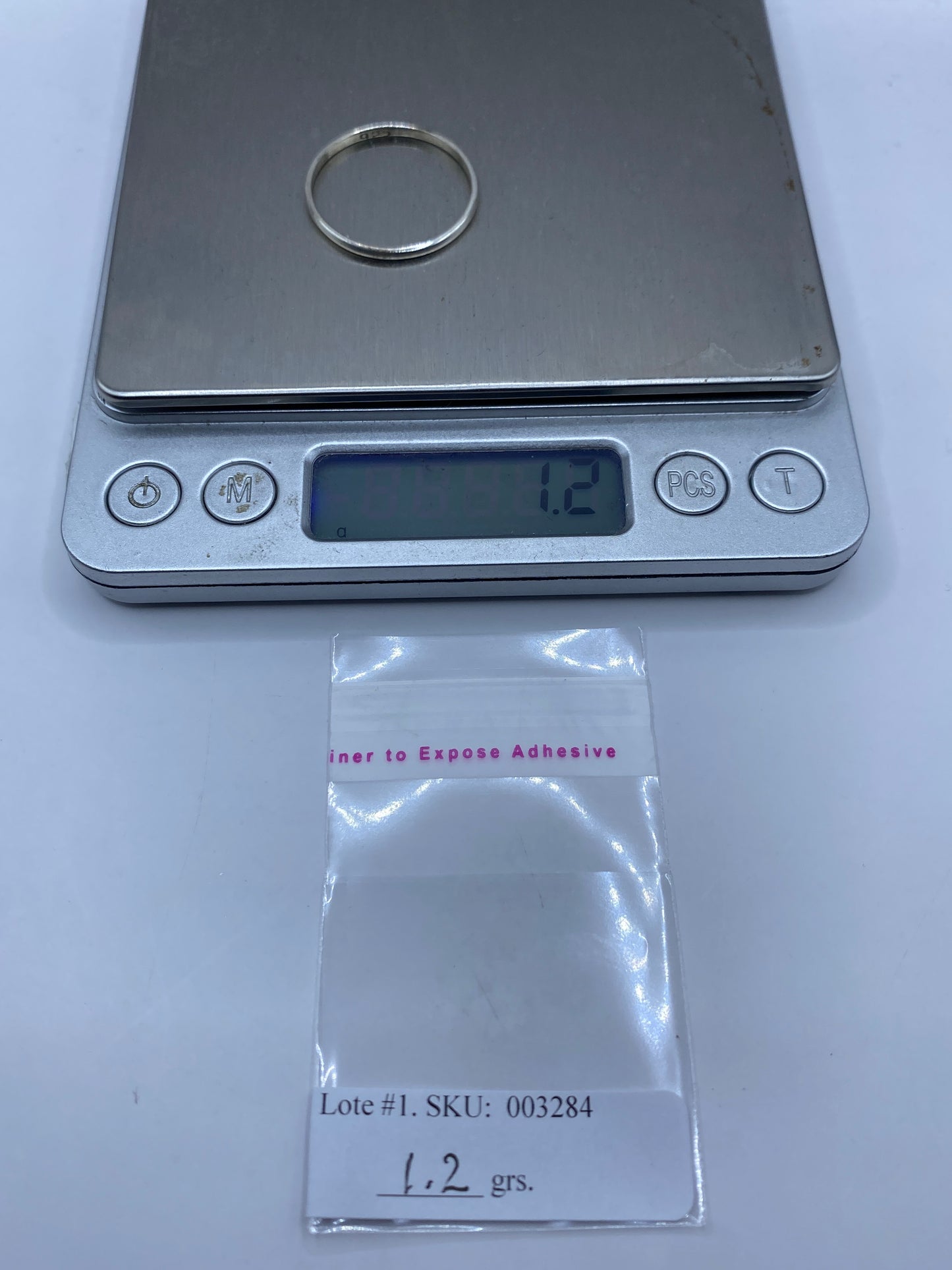 Anillo Banda Plata Minimalista Pulido .925 — Uso Diario — foto 6