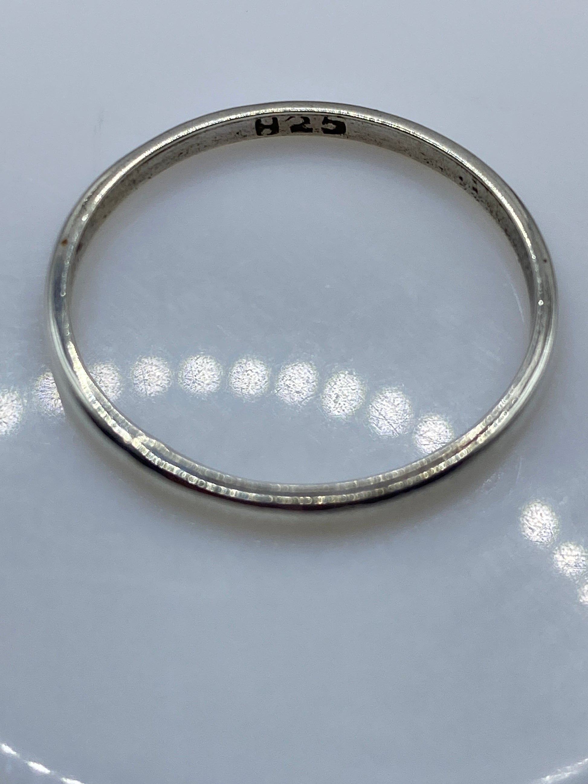 Anillo de Plata Banda Lisa Minimalista — Pulido Espejo .925 — foto 5