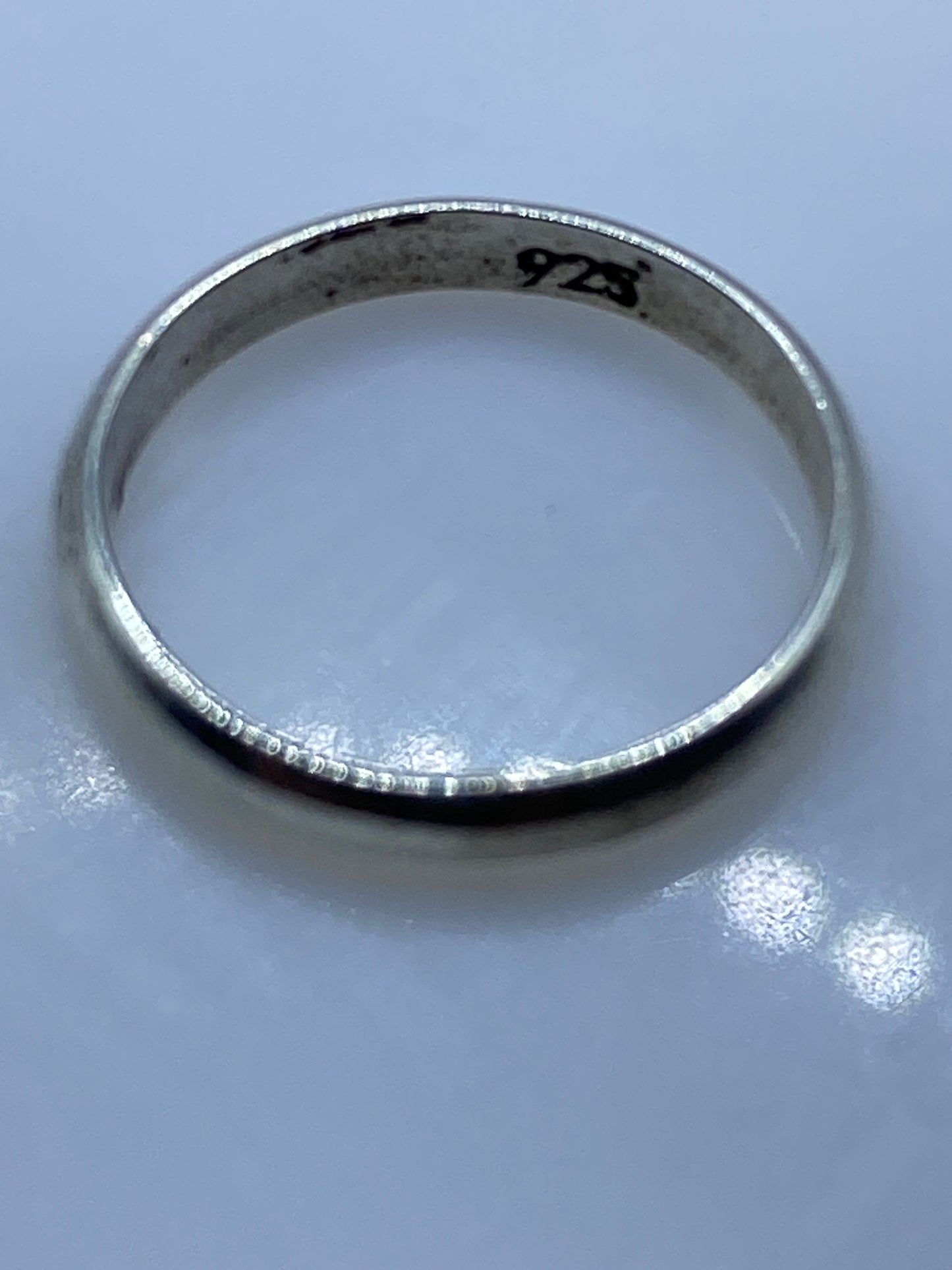 Anillo de Plata Minimalista Banda Delgada — Uso Diario — foto 5