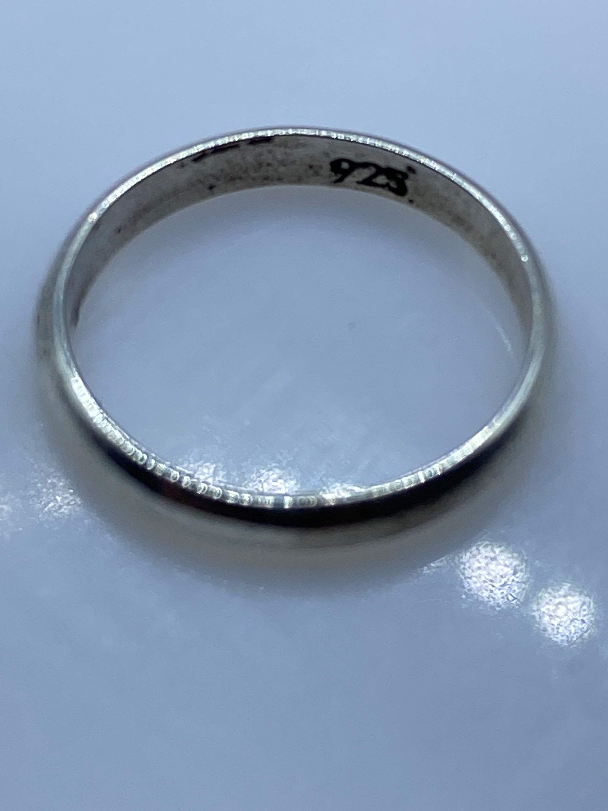 Anillo de Plata Minimalista Banda Delgada — Uso Diario — foto 5