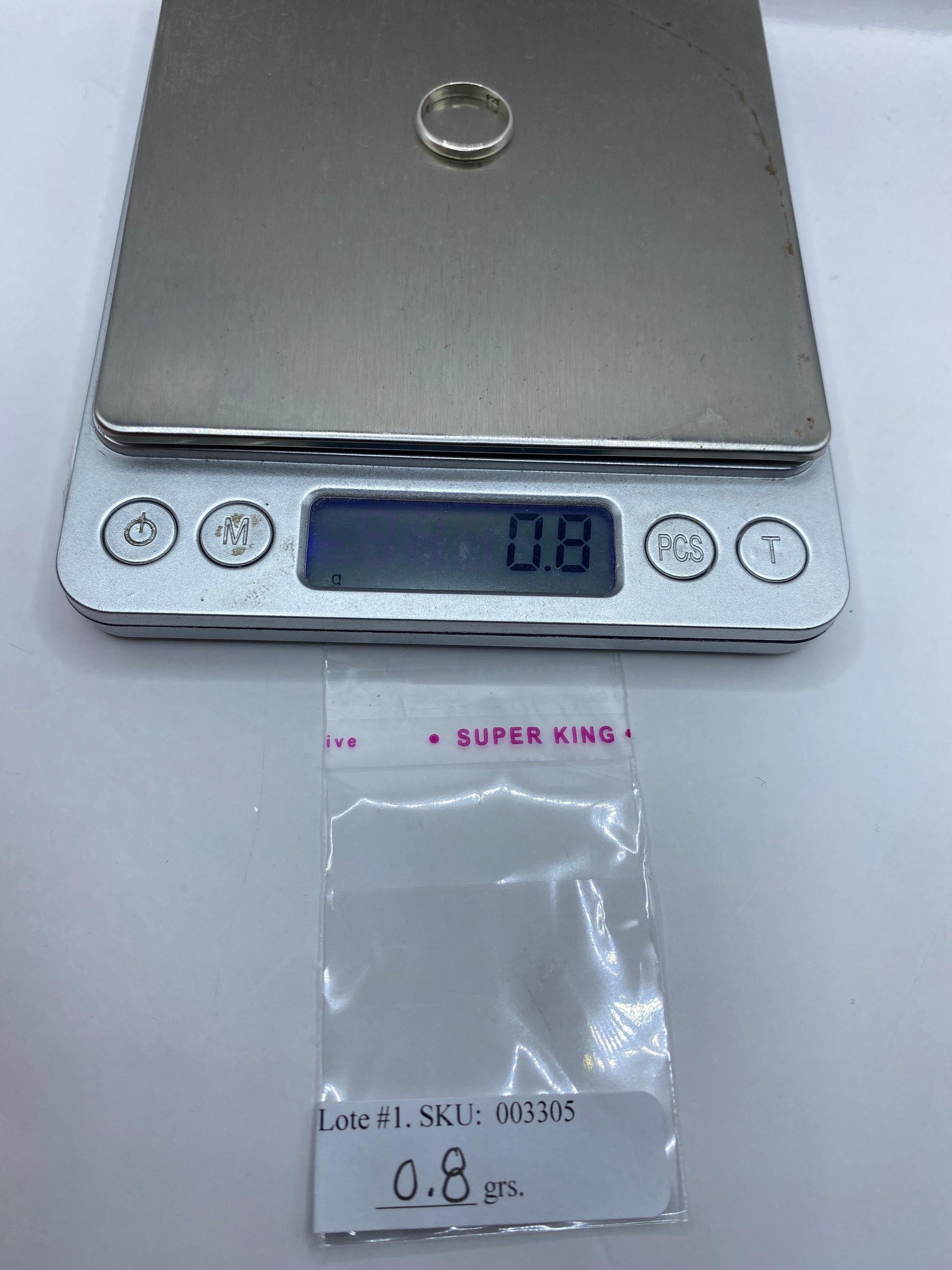 Anillo de Plata Minimalista Banda Delgada — Uso Diario — foto 6