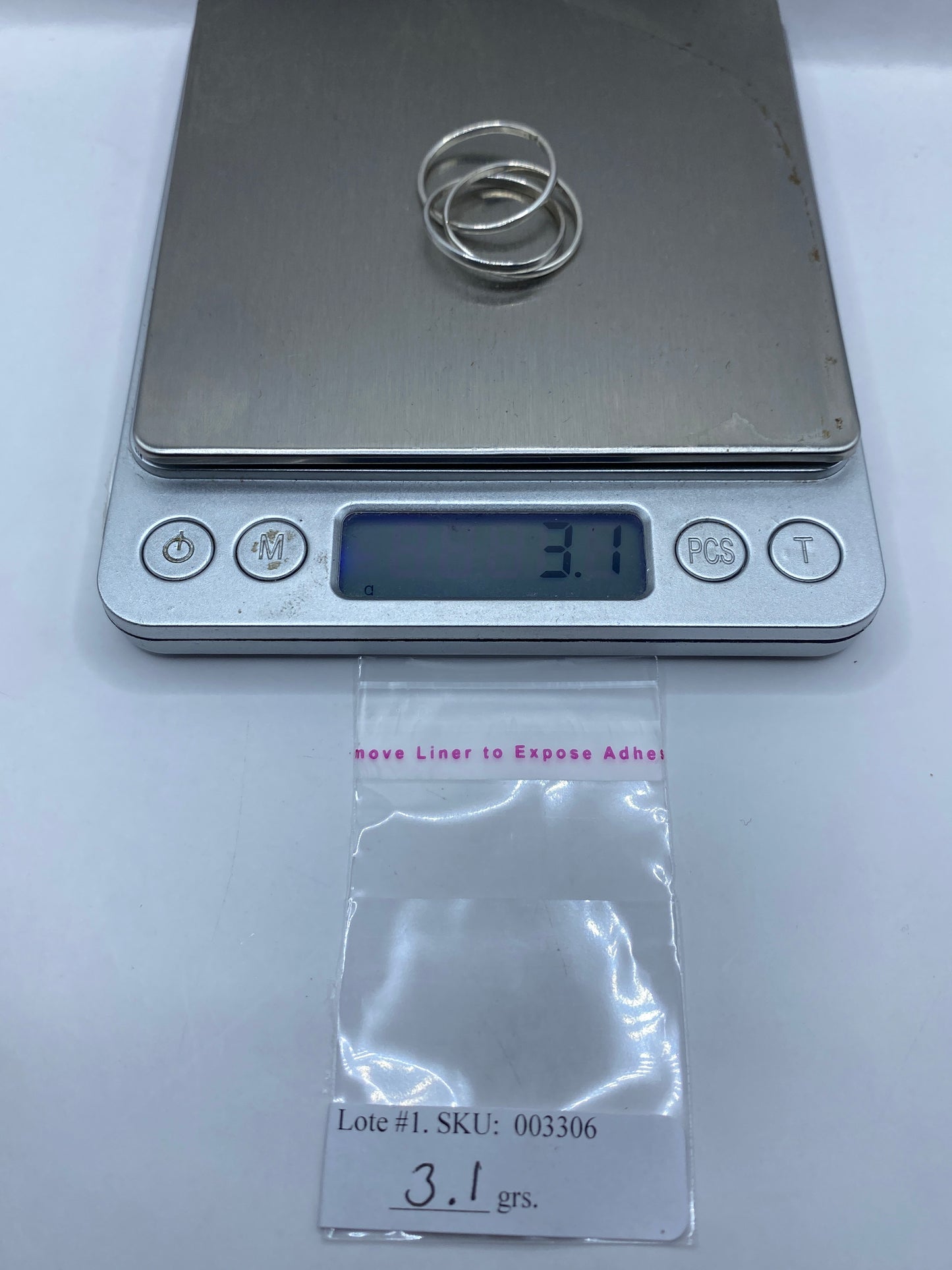 Anillo de Plata Tres Bandas Envolventes — Minimalista Diario — foto 6