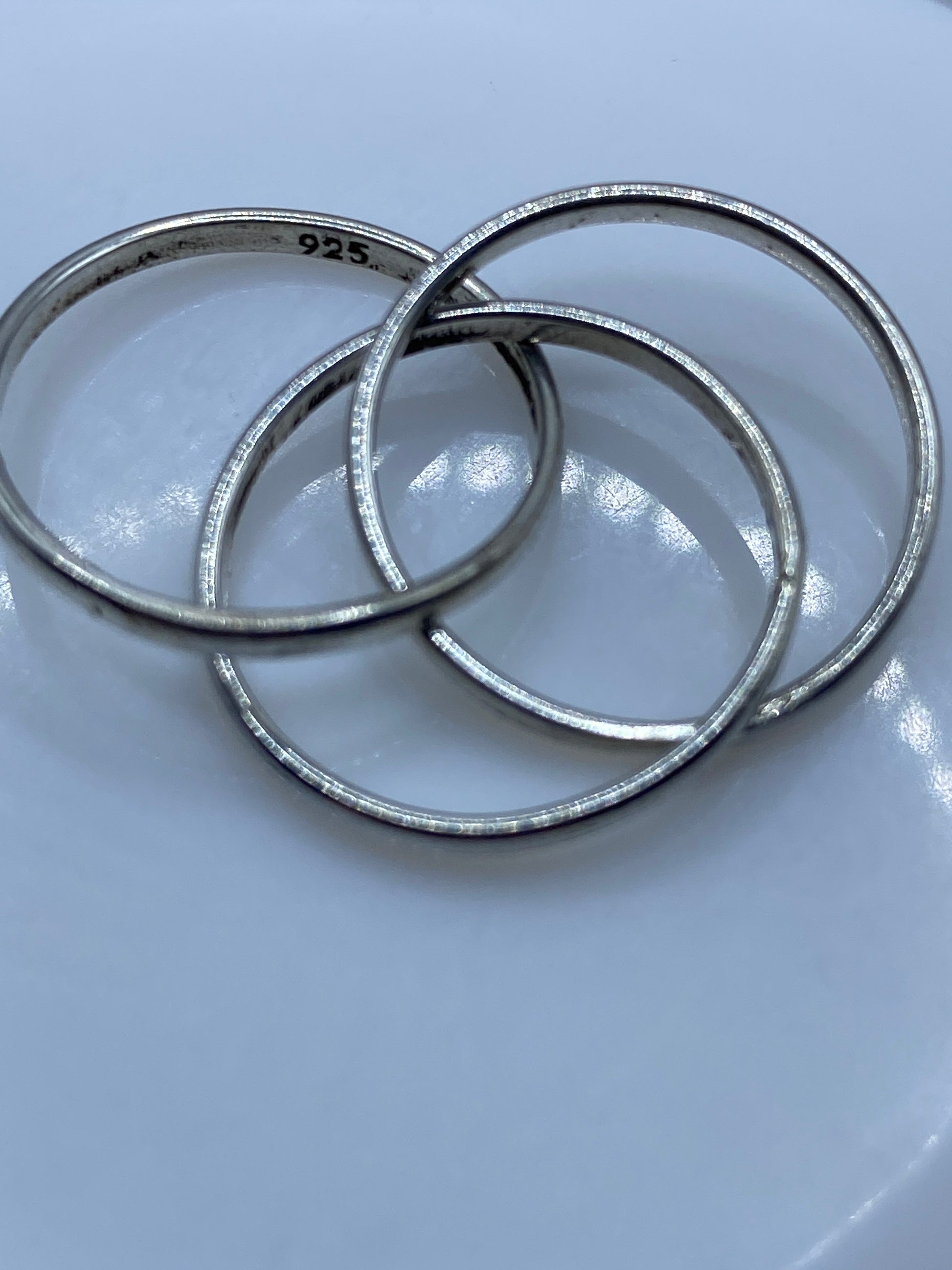 Anillo de Plata Eslabón Entrelazado — Uso Diario — foto 5