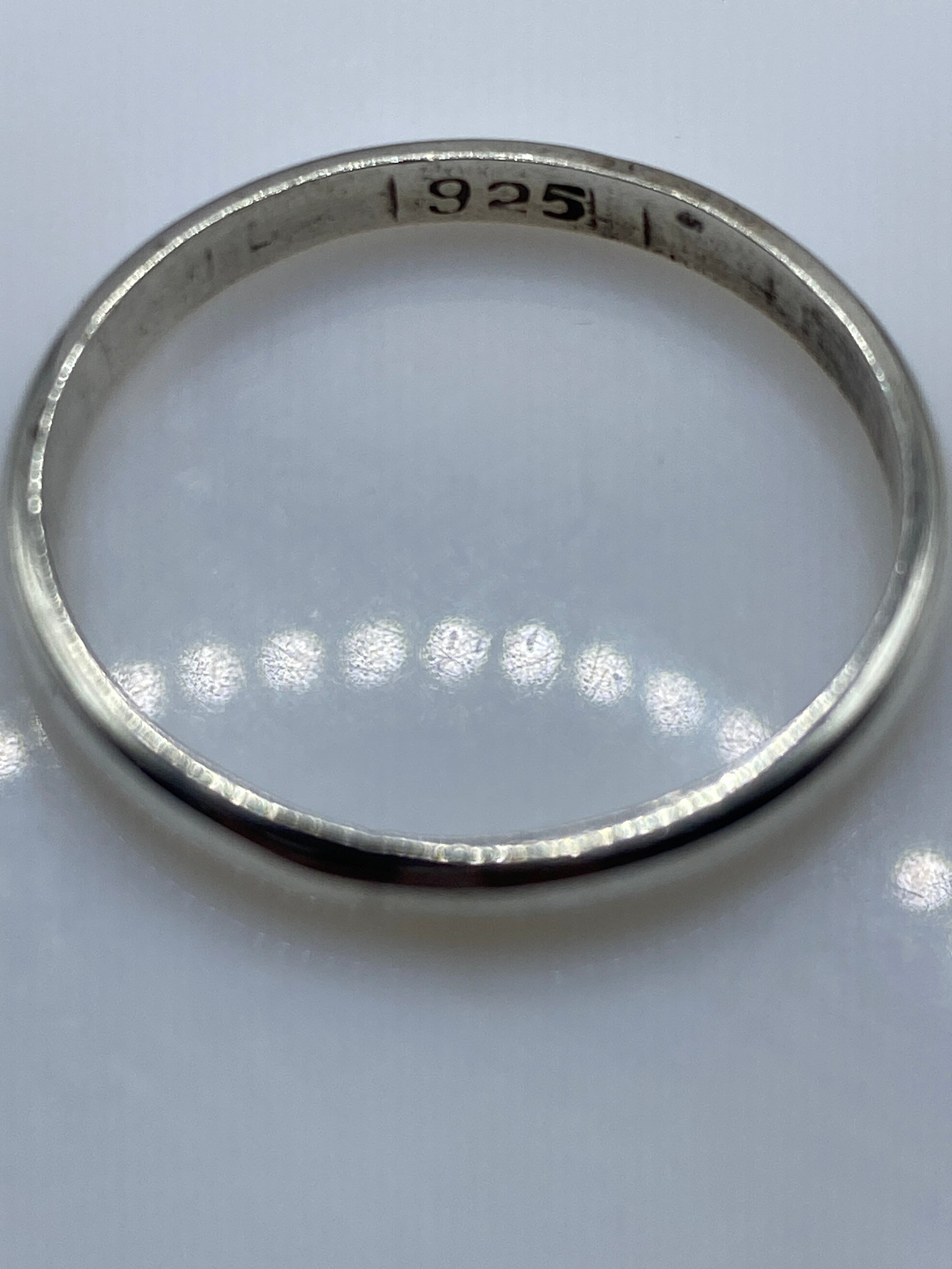 Anillo de Plata Banda Pulida Lisa — Minimalista Unisex — foto 5