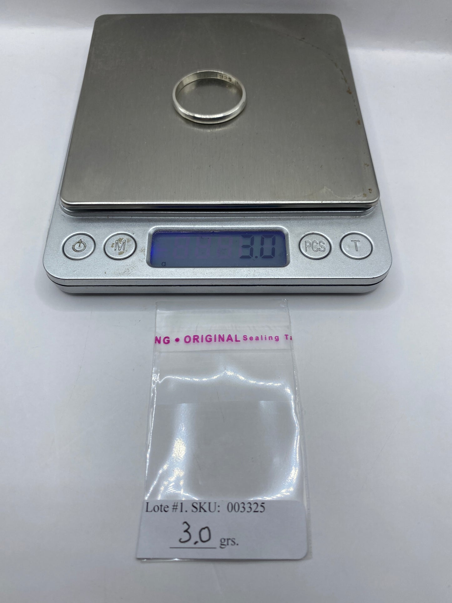 Anillo de Plata Banda Pulida Lisa — Minimalista Unisex — foto 6