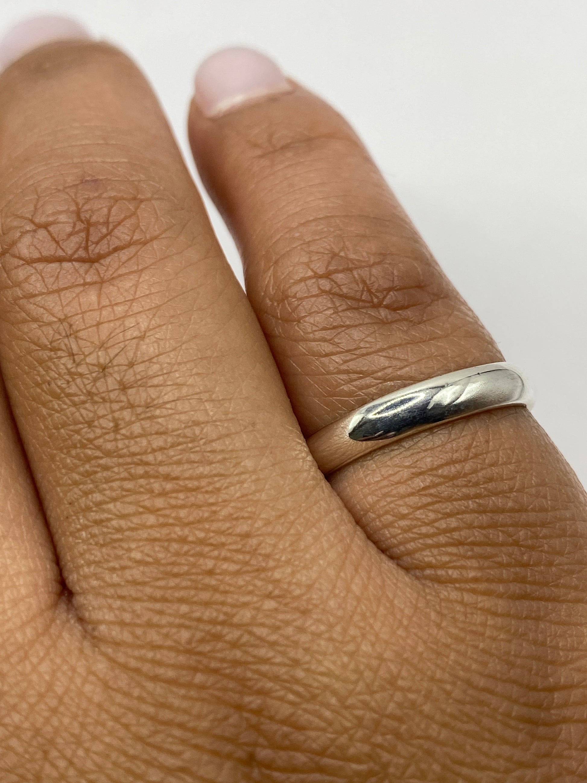 Sello interior .925 MEXICO del anillo de plata auténtica
