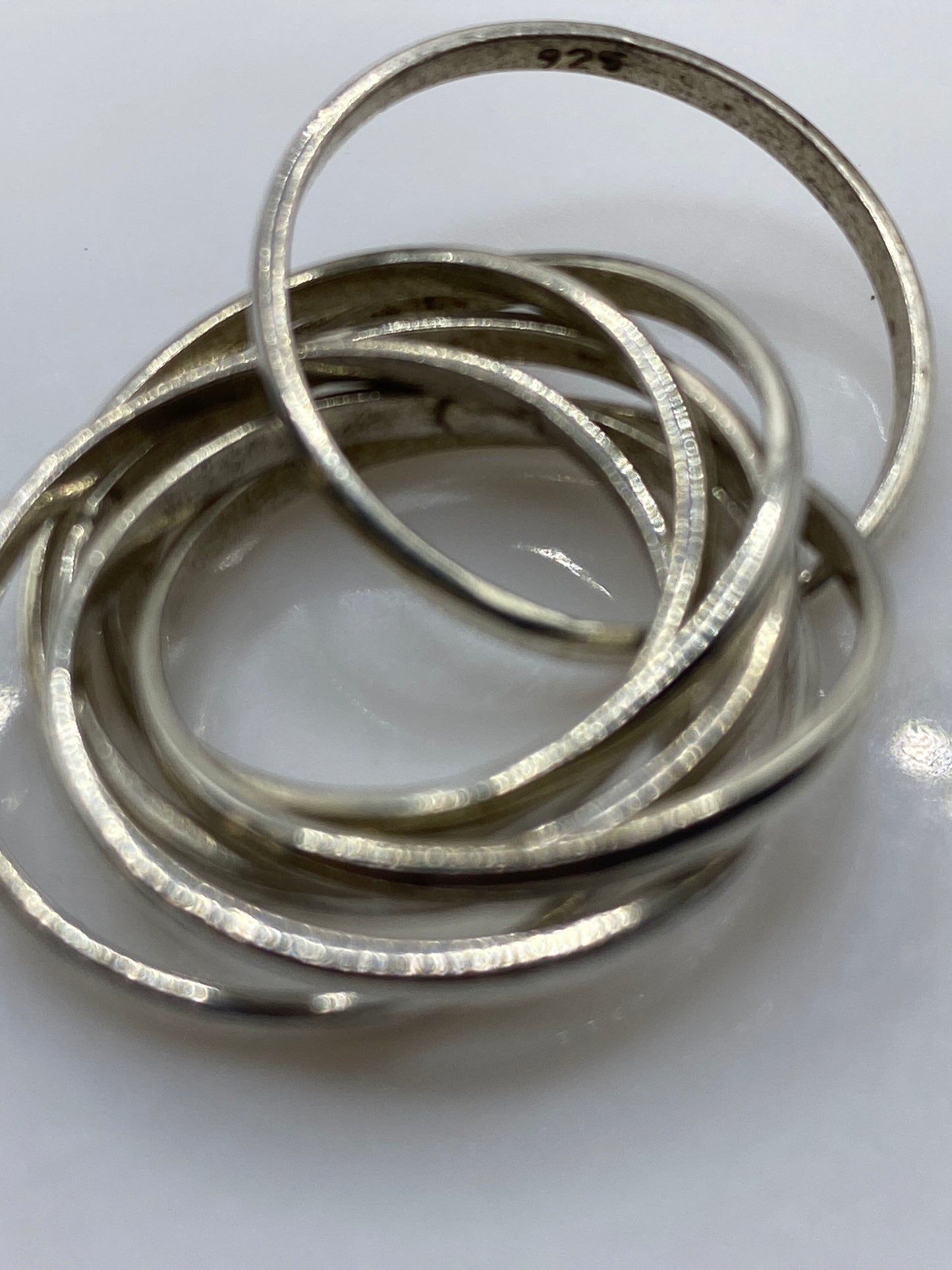 Anillo de Plata Entrelazado — Banda Gruesa Pulida Taxco — foto 5