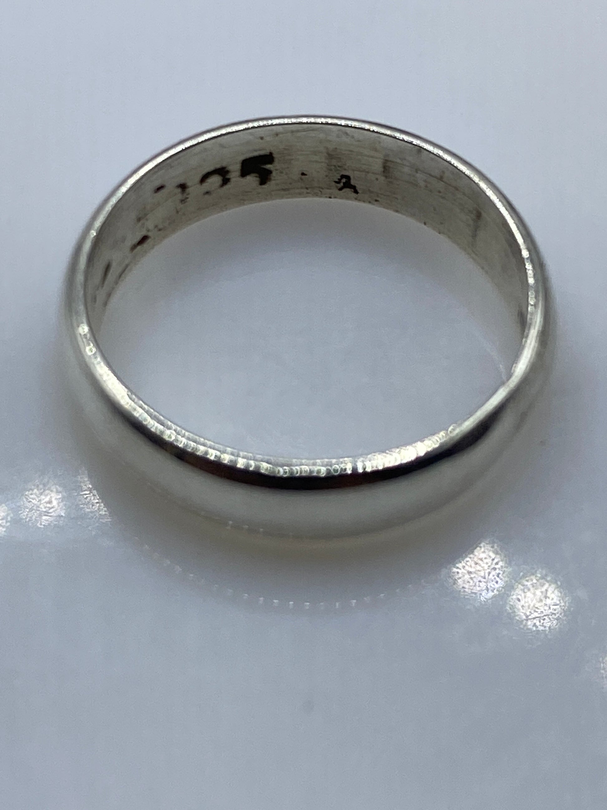 Anillo Banda de Plata Pulida — Sencillo y Minimalista — foto 5