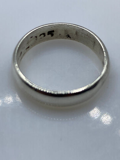 Anillo Banda de Plata Pulida — Sencillo y Minimalista — foto 5