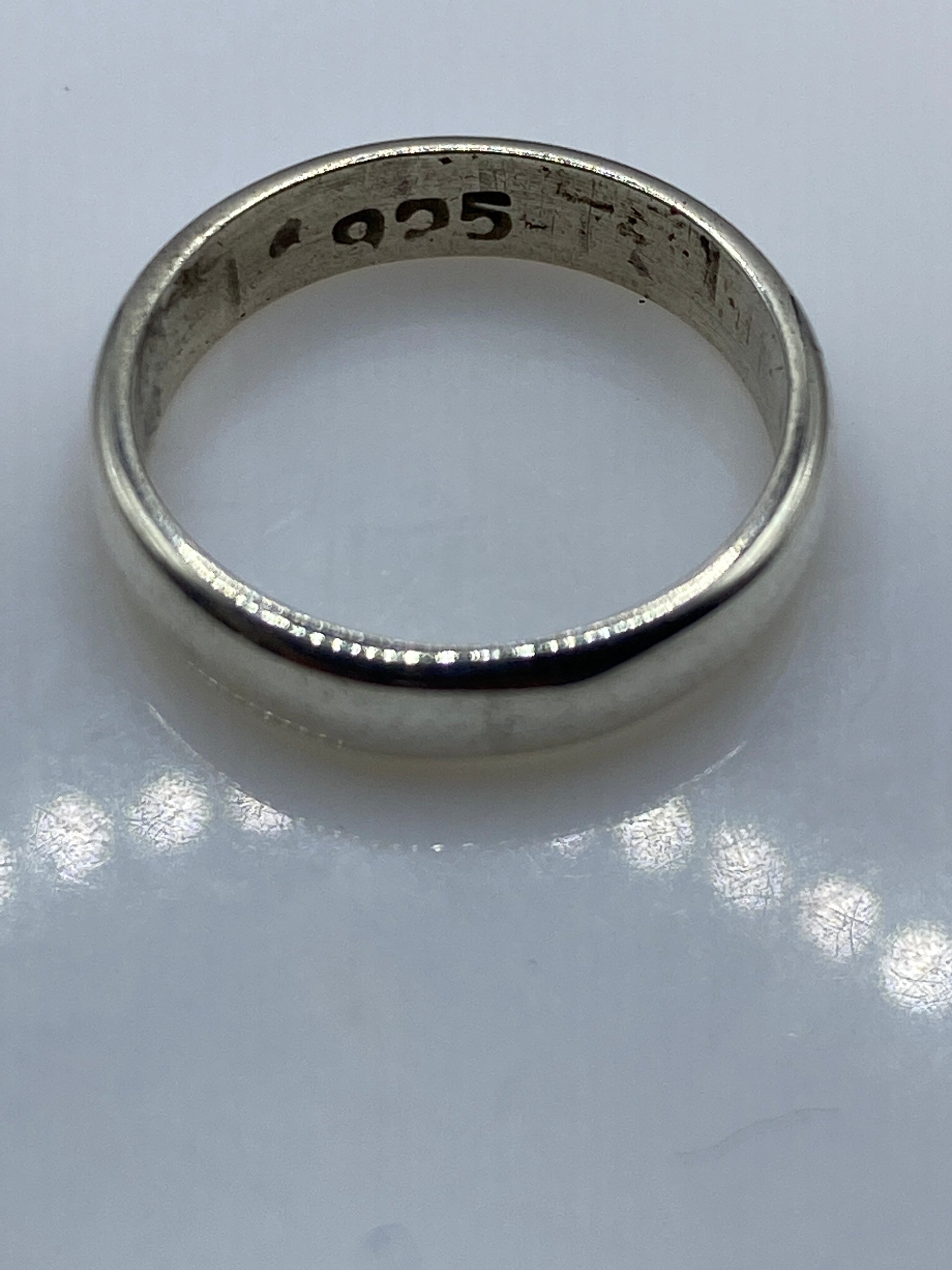 Anillo de Plata Pura Banda Pulida — Minimalista — foto 5