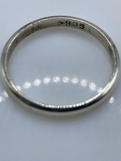 Anillo de Plata Banda Lisa Pulida — Unisex Minimalista — foto 5