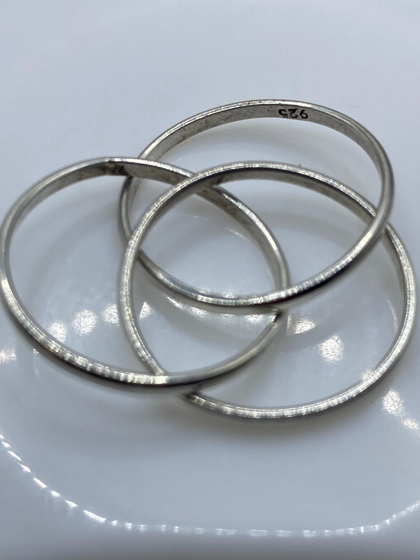 Anillo de Plata Bandas Cruzadas — Minimalista Taxco — foto 5