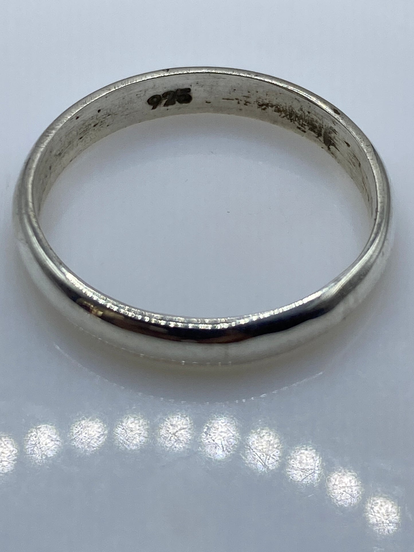 Anillo de Plata Banda Pulida Lisa — Minimalista .925 — foto 5