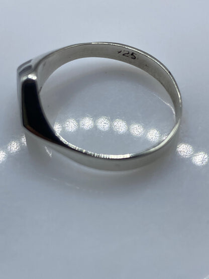 Anillo de Plata con Ónix Negro — Minimalista Unisex — foto 5