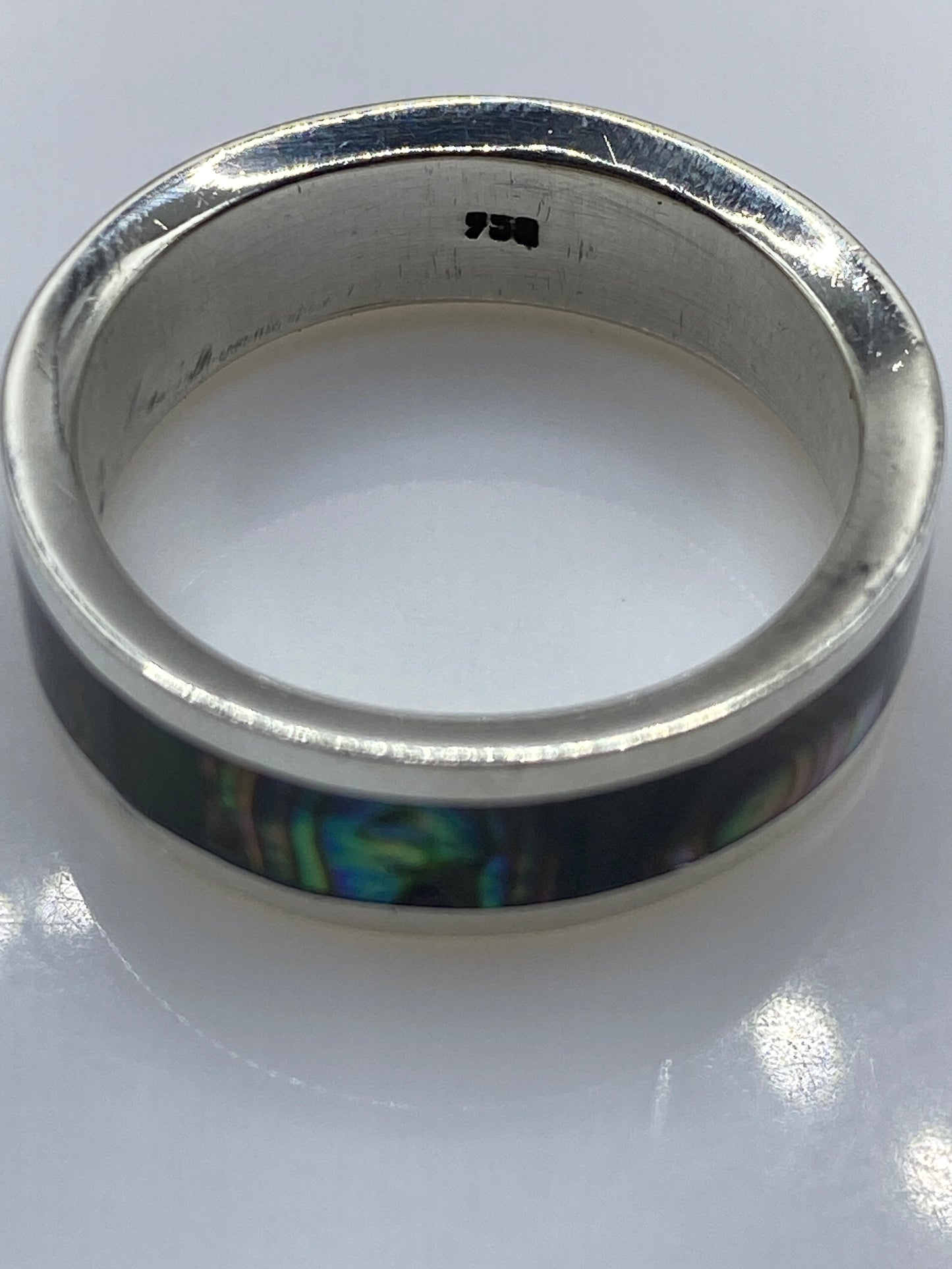 Anillo de Plata .925 con Incrustación — Diseño Unisex — foto 5