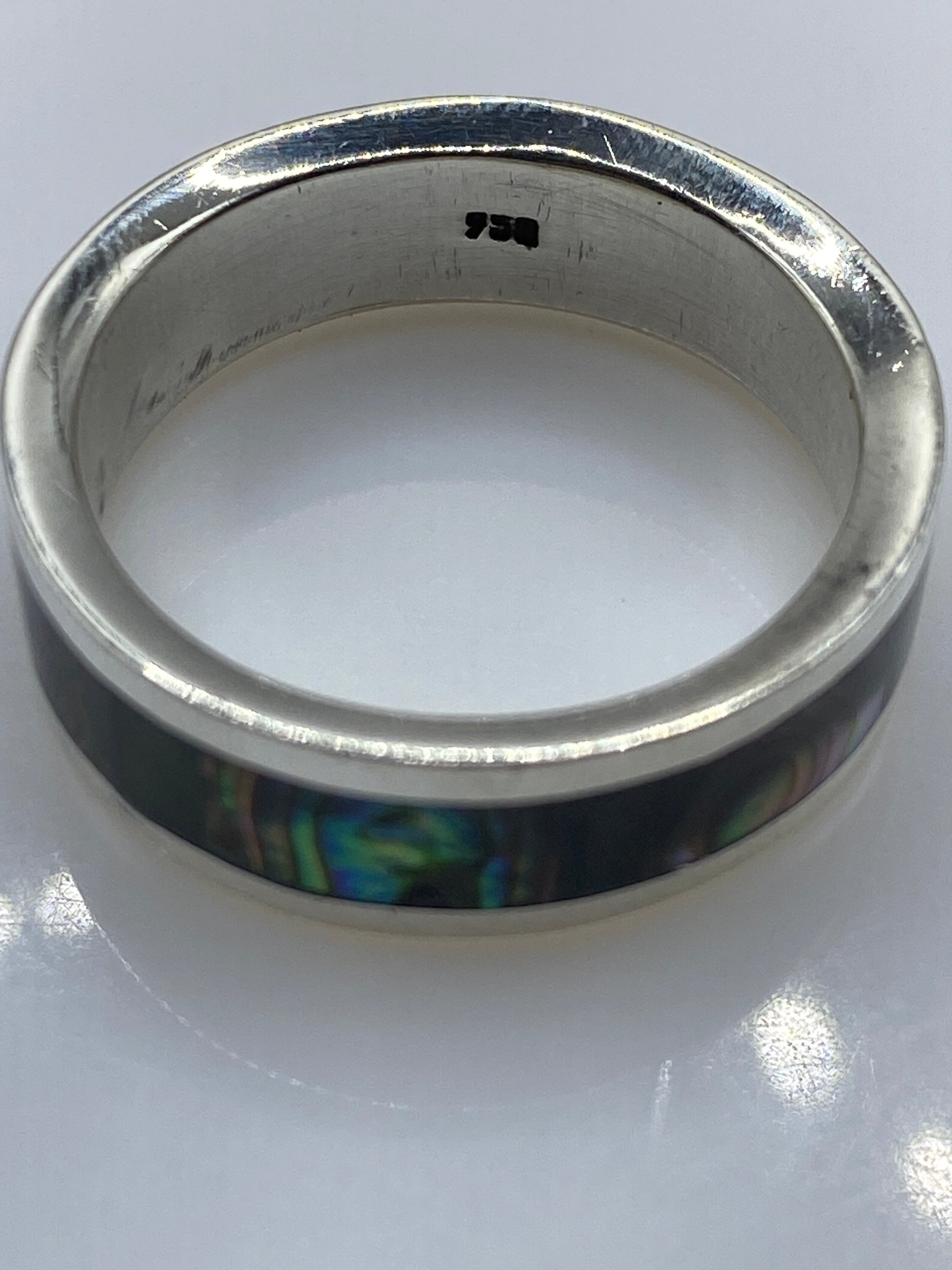 Anillo de Plata .925 con Incrustación — Diseño Unisex — foto 5
