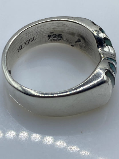Anillo de Plata Turquesa Azul — Diseño Étnico Artesanal — foto 5
