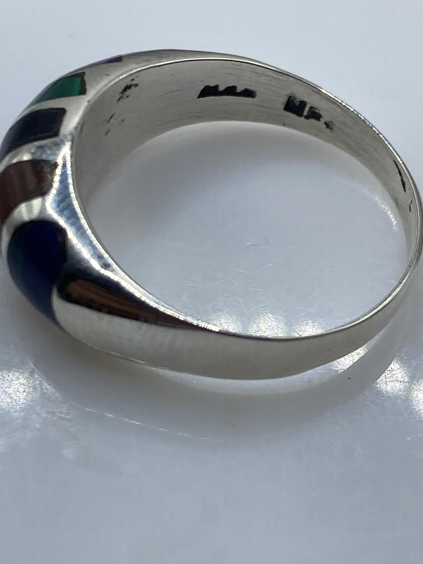 Anillo de Plata con Malaquita Verde Natural — Unisex Moderno — foto 5