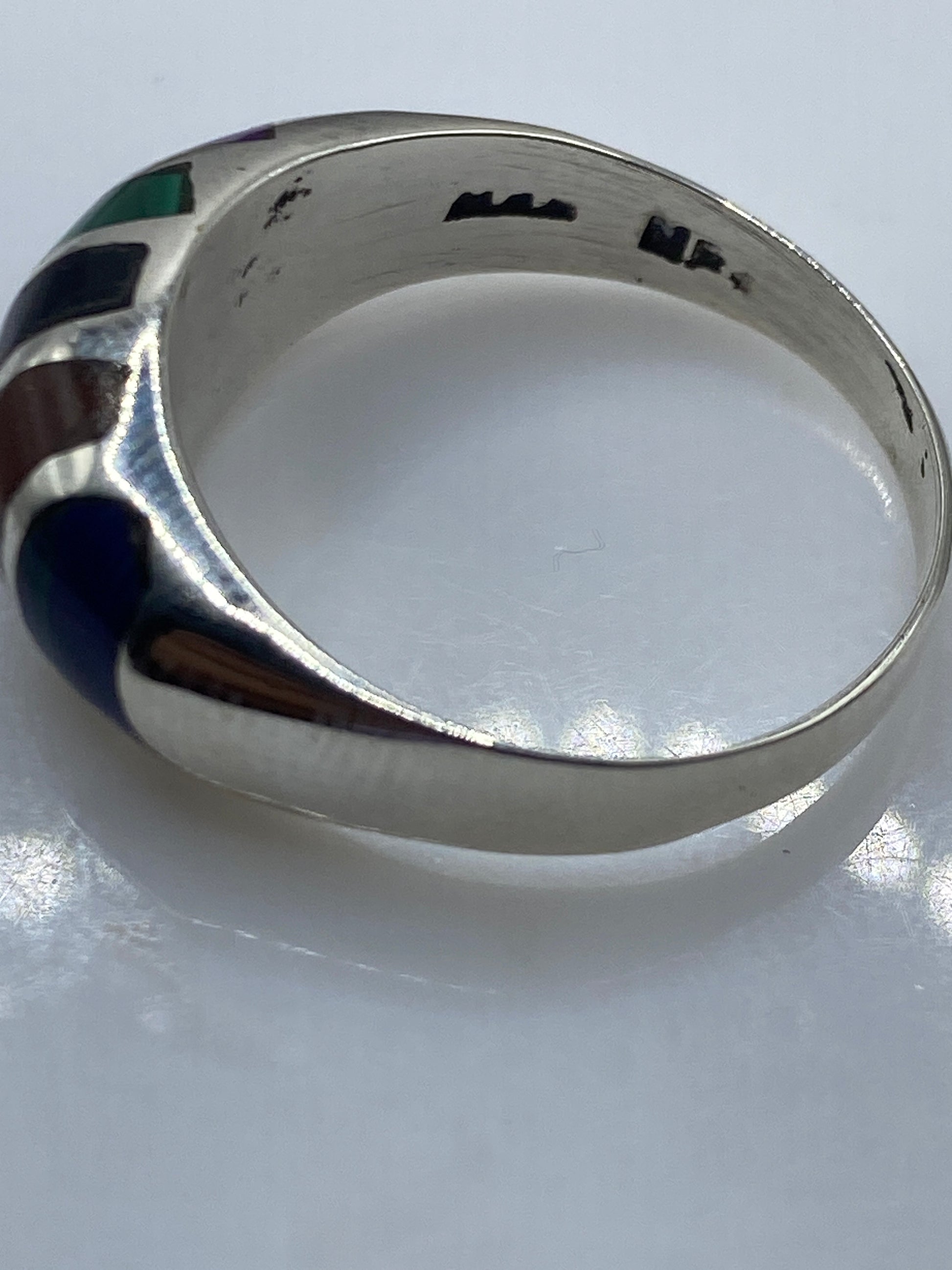 Anillo de Plata con Malaquita Verde Natural — Unisex Moderno — foto 5