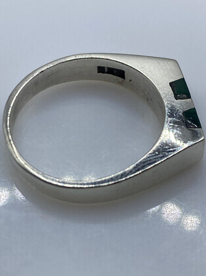Anillo de Plata Malaquita Verde — Sello Protector — foto 5