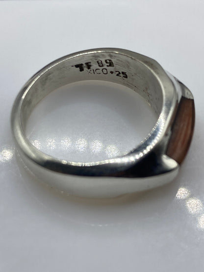 Anillo de Plata .925 con Piedra Natural — Diseño Moderno Unisex — foto 5