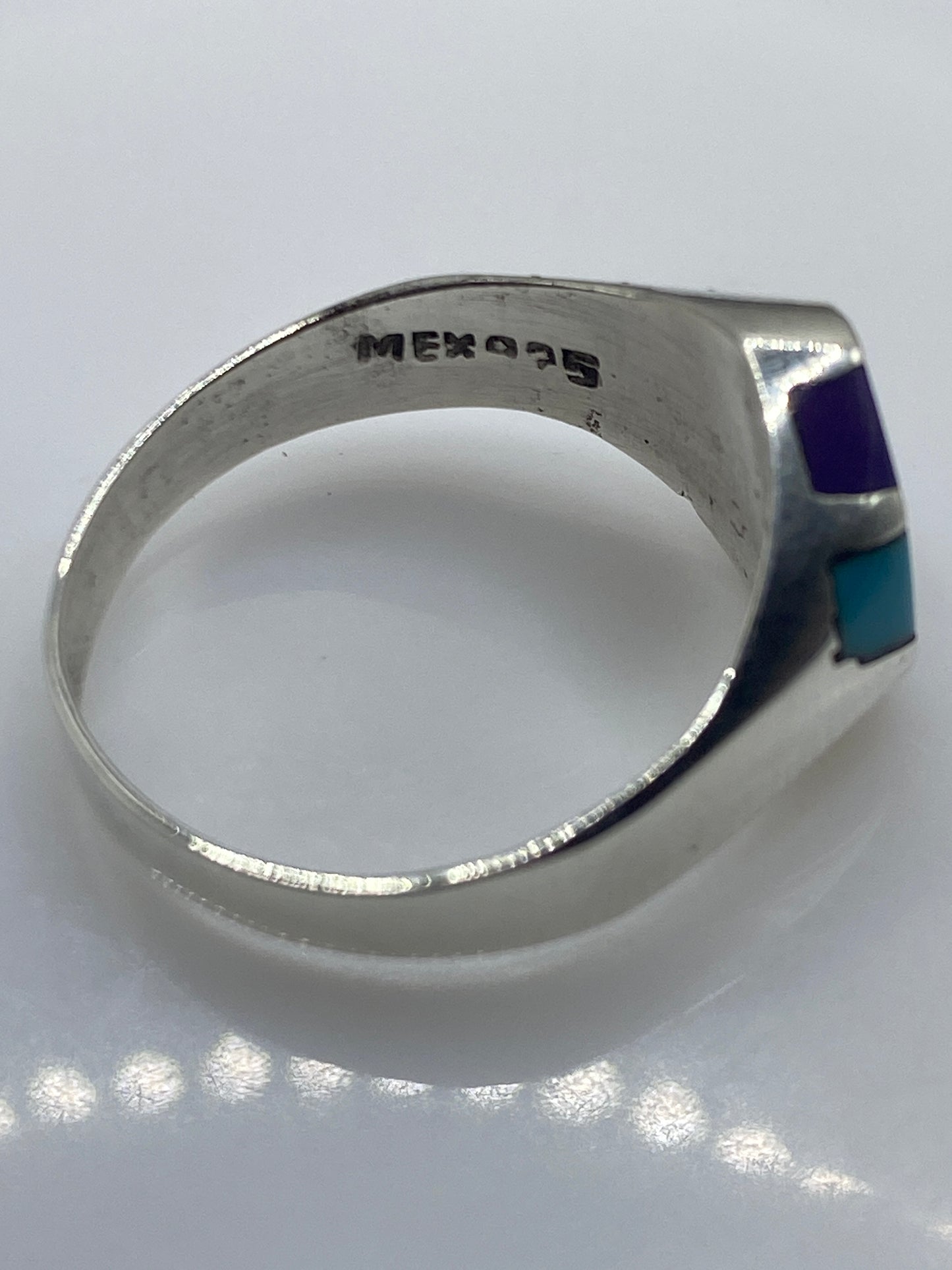 Anillo de Plata Turquesa Azul Cielo — Minimalista Unisex — foto 5