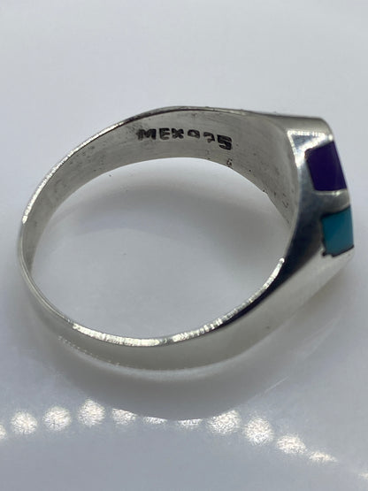Anillo de Plata Turquesa Azul Cielo — Minimalista Unisex — foto 5