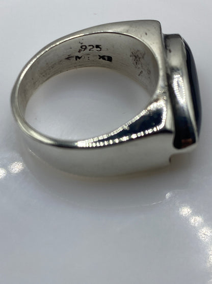 Anillo de Plata Ónix Negro Minimalista — Solitario Unisex — foto 5