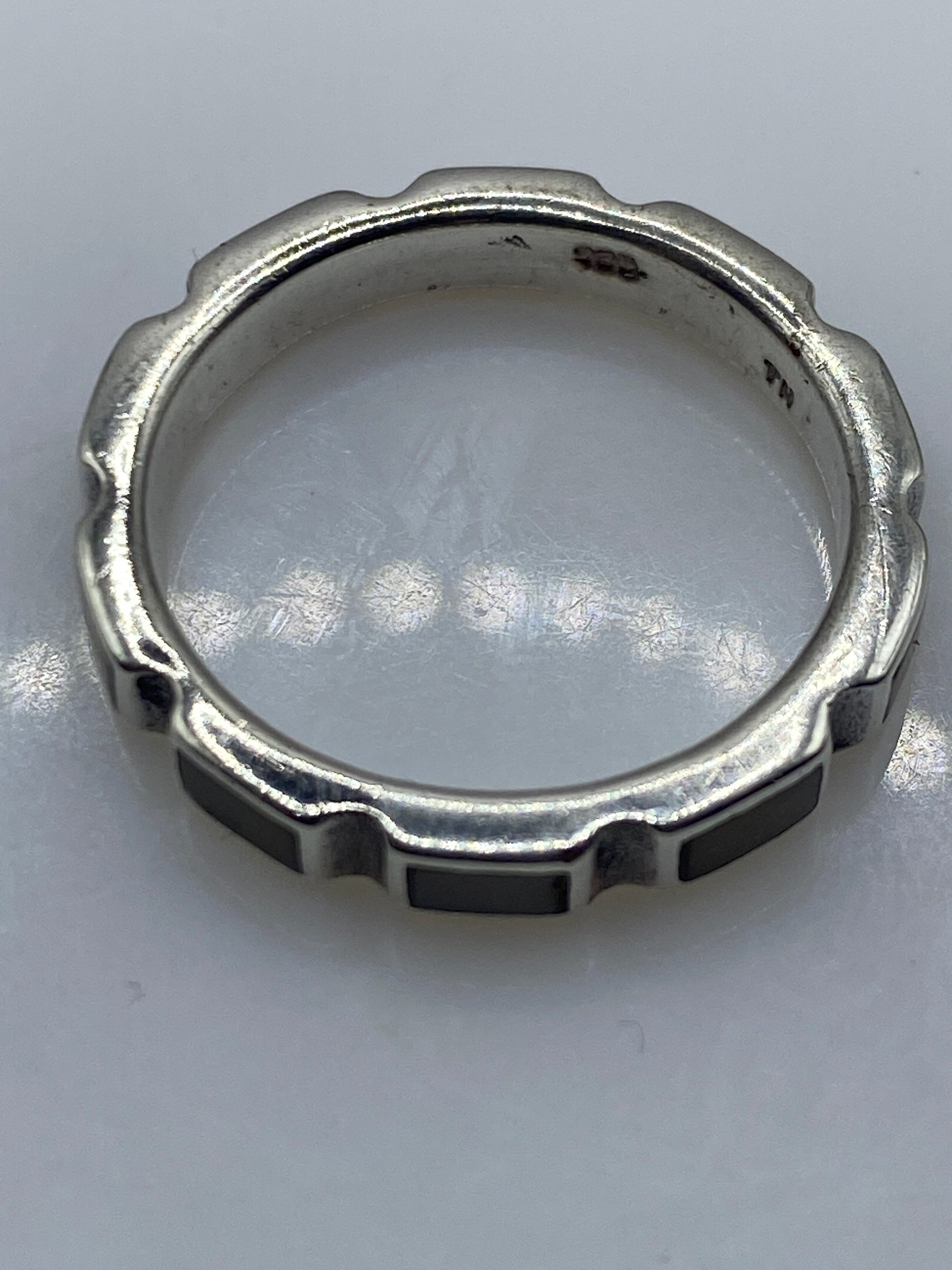 Anillo de Plata con Perla Natural — Geométrico Moderno — foto 5