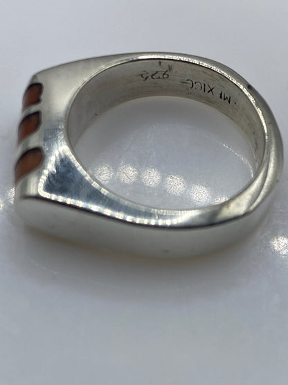 Anillo de Plata Coral Enlazado — Diseño Unisex Taxco — foto 5
