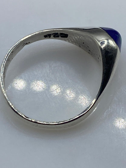 Anillo de Plata Malaquita Verde — Solitario Minimalista — foto 5