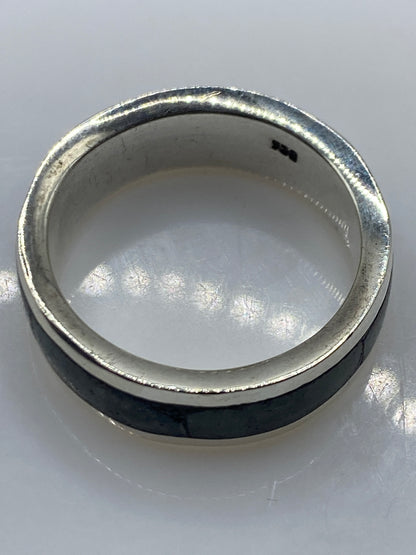 Anillo de Plata .950 Eslabón con Incrustación Verde — foto 5