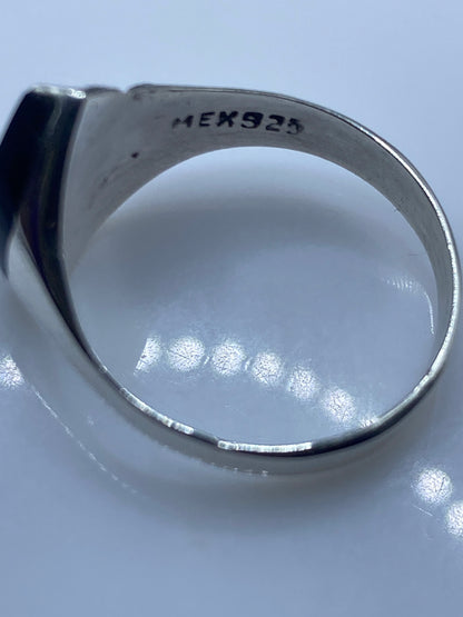 Anillo de Plata Onix Negro — Diseño Moderno Unisex — foto 5