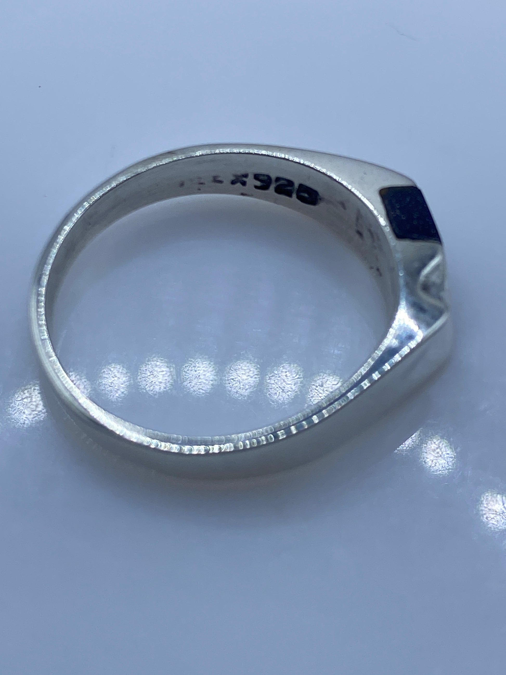 Anillo de Plata con Piedra Morada — Diseño Moderno Taxco — foto 5