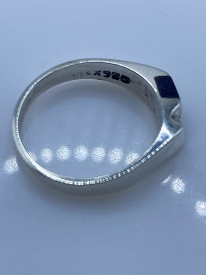 Anillo de Plata con Piedra Morada — Diseño Moderno Taxco — foto 5