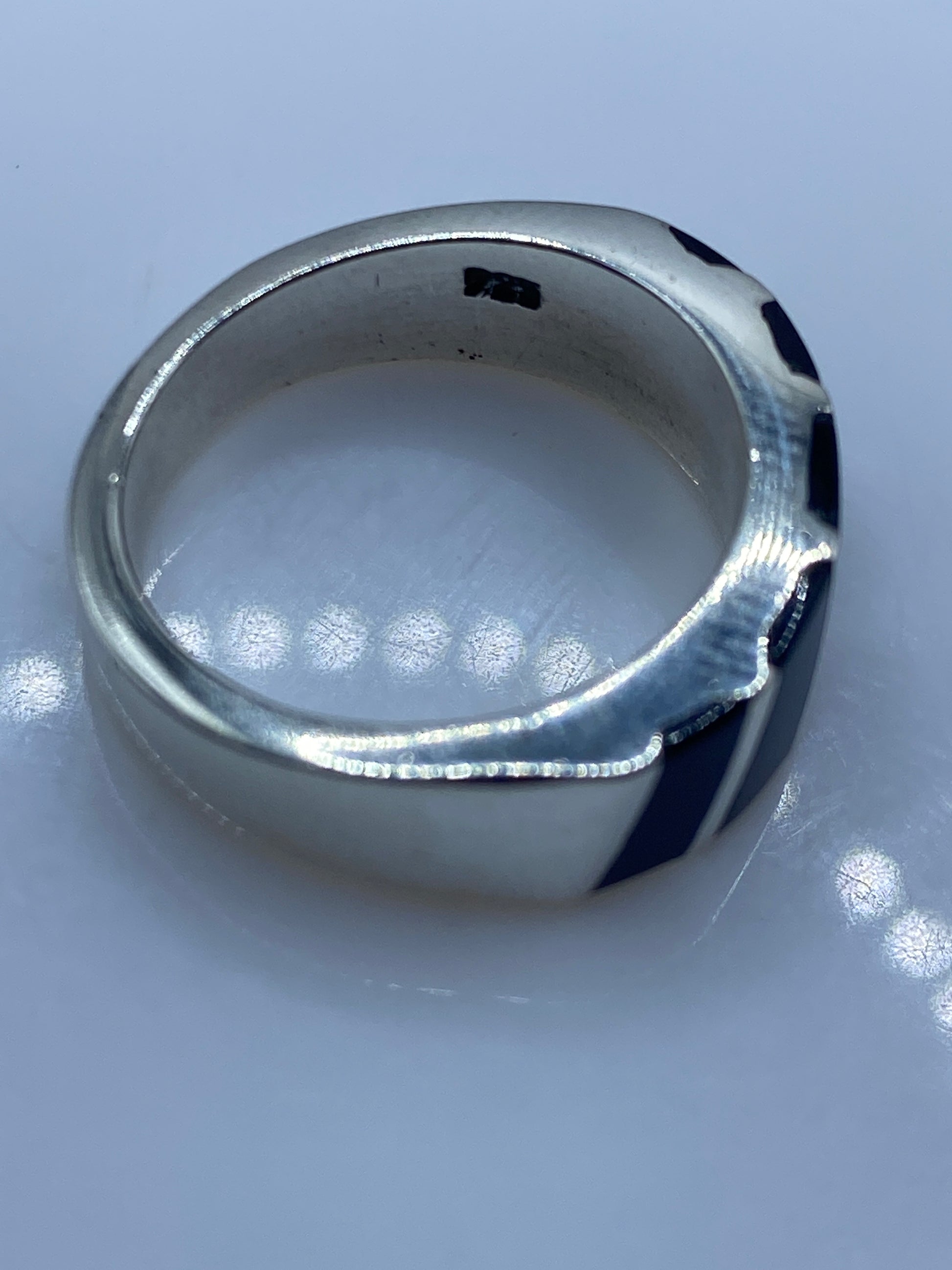 Anillo de Plata .925 con Ónix Negro — Diseño Minimalista Unisex — foto 5