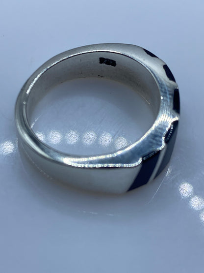 Anillo de Plata .925 con Ónix Negro — Diseño Minimalista Unisex — foto 5