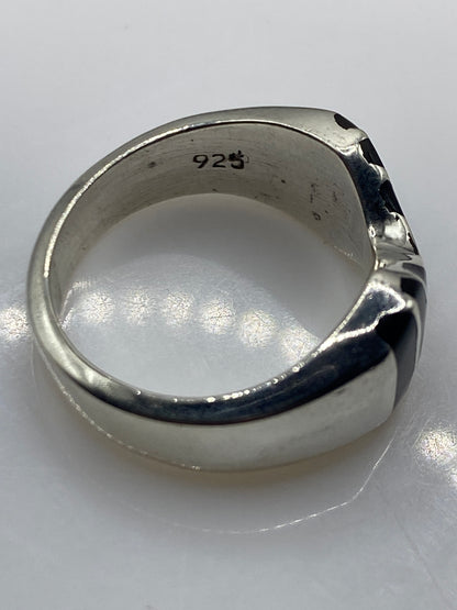 Anillo de Plata Moño con Ónix Negro — Elegancia Minimalista — foto 5