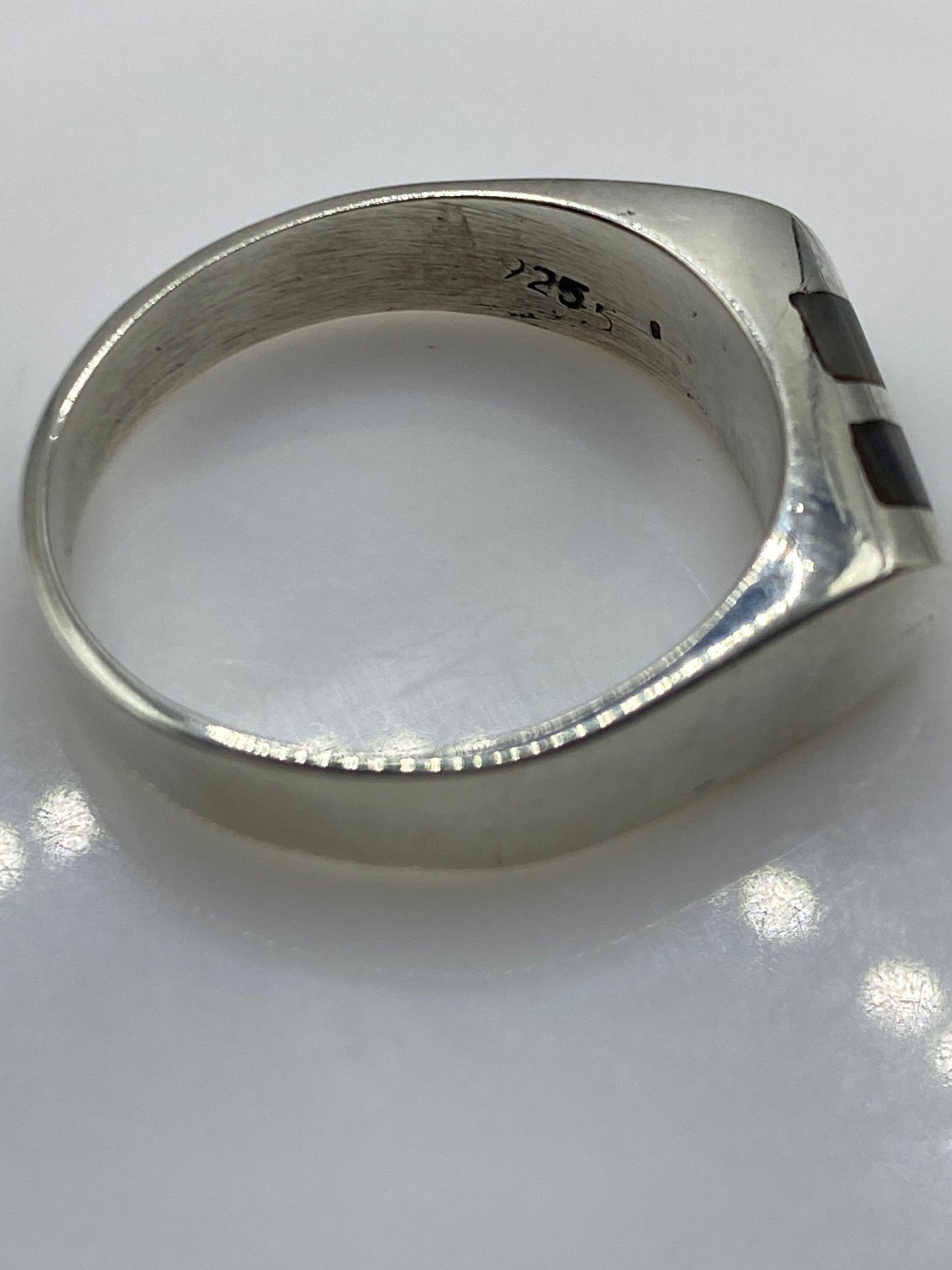 Anillo Solitario de Plata con Piedra Engastada — Elegancia Taxco — foto 5