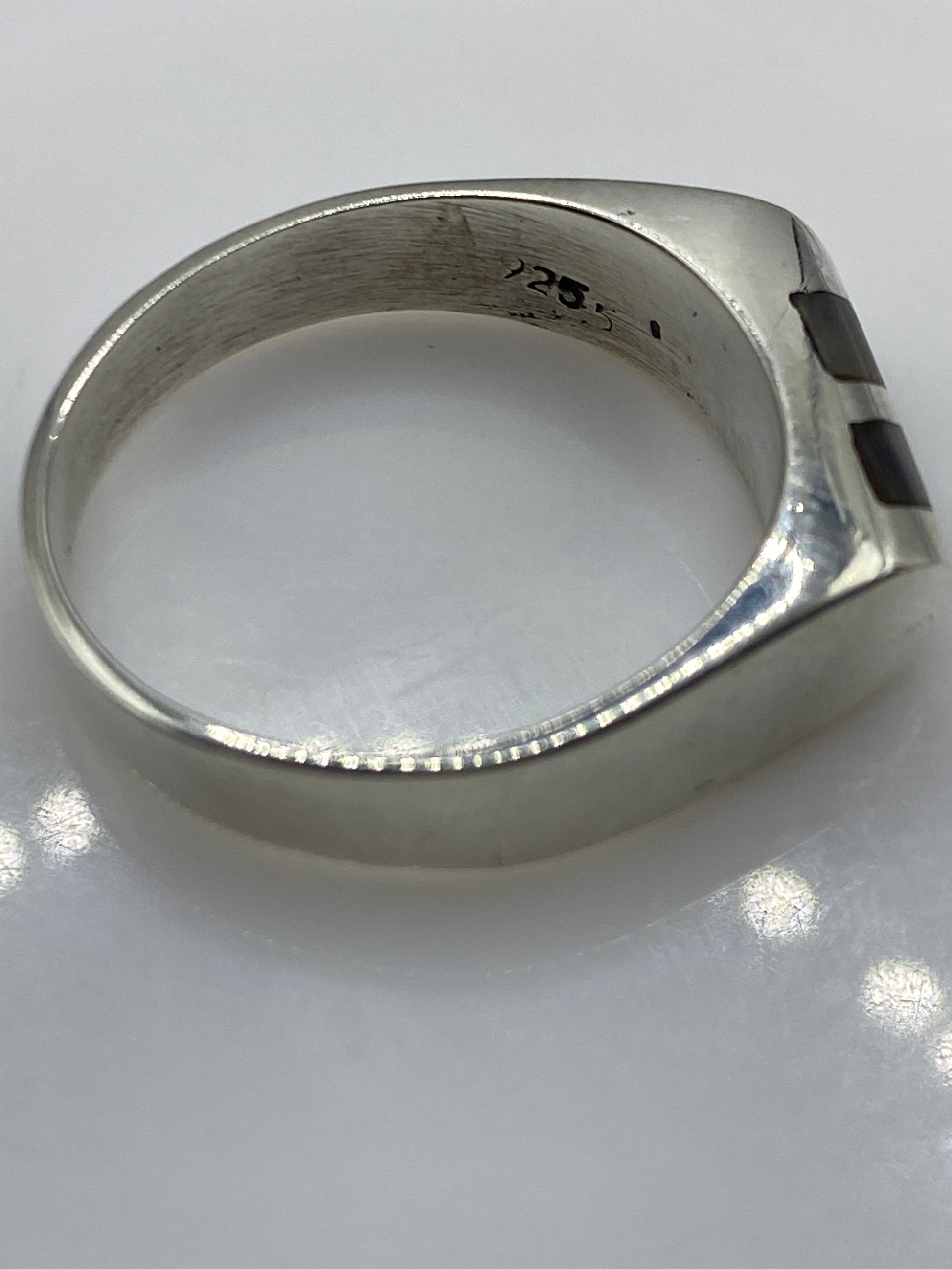 Anillo Solitario de Plata con Piedra Engastada — Elegancia Taxco — foto 5