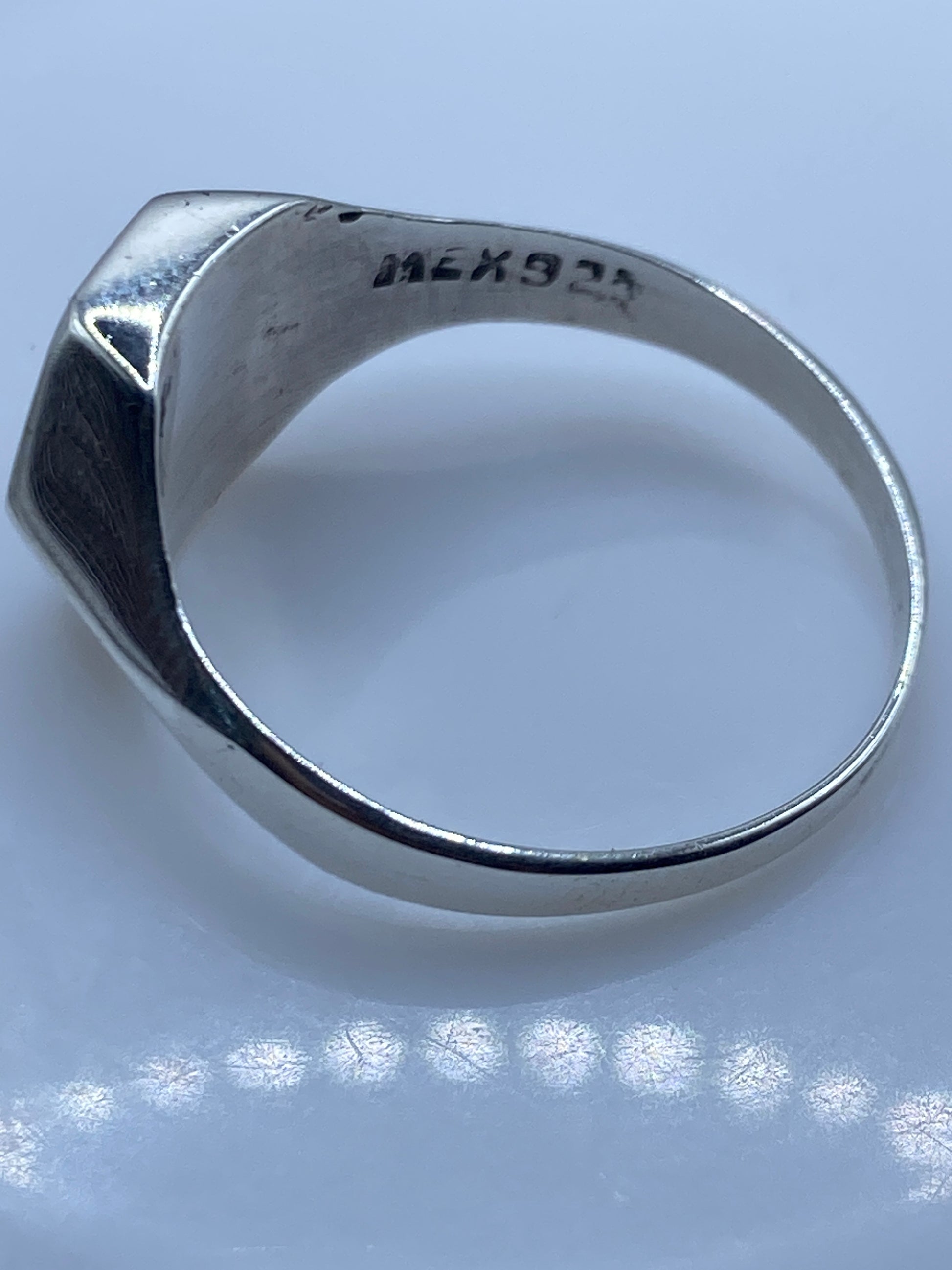 Anillo de Plata Solitario Piedra Natural Café — Minimalista — foto 5