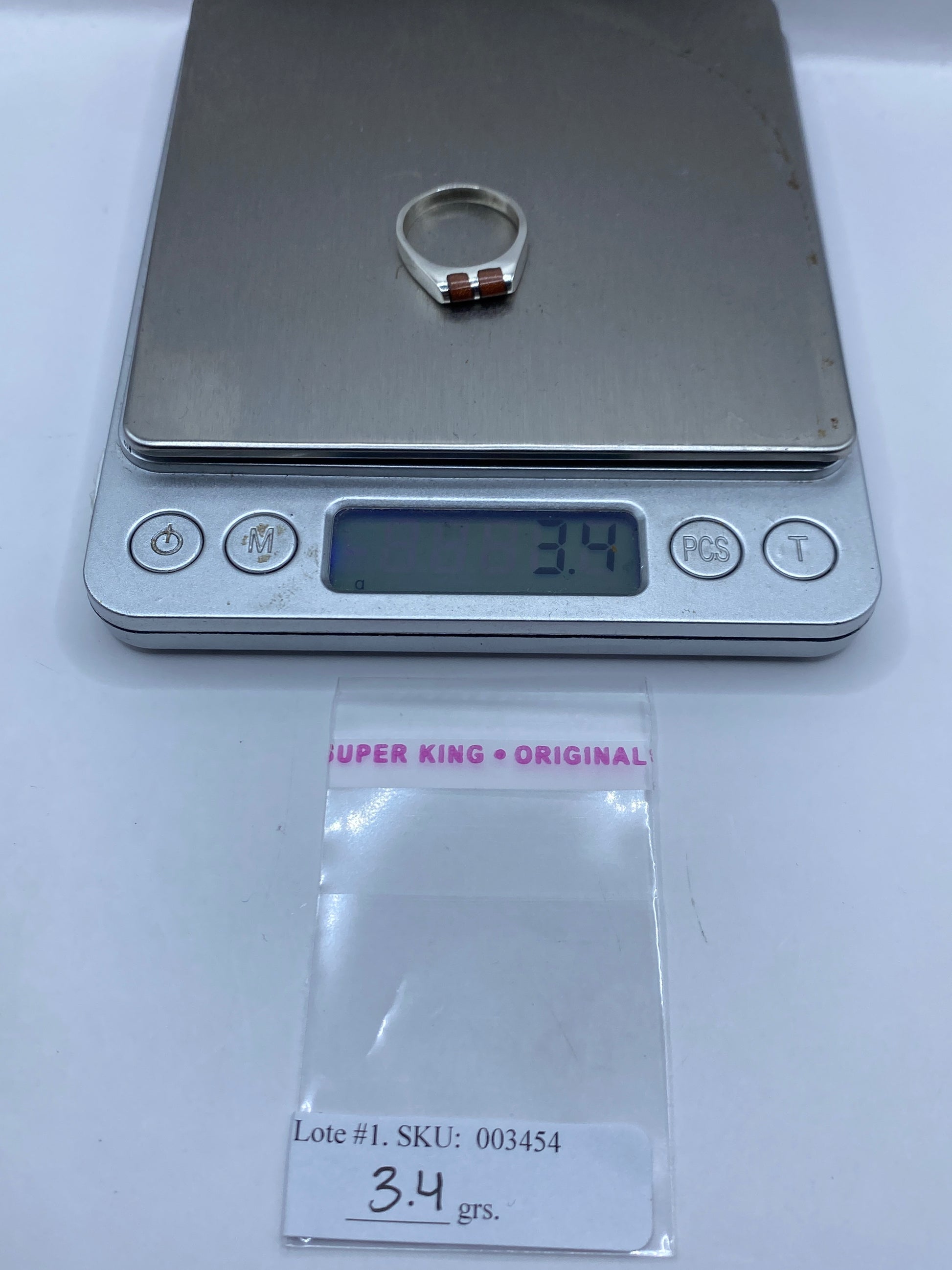 Anillo de Plata con Piedra Natural — Diseño Solitario — foto 6