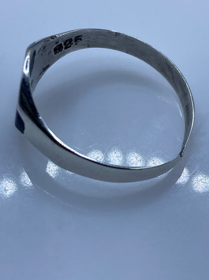 Anillo de Plata con Ónix Negro — Minimalista Unisex — foto 5