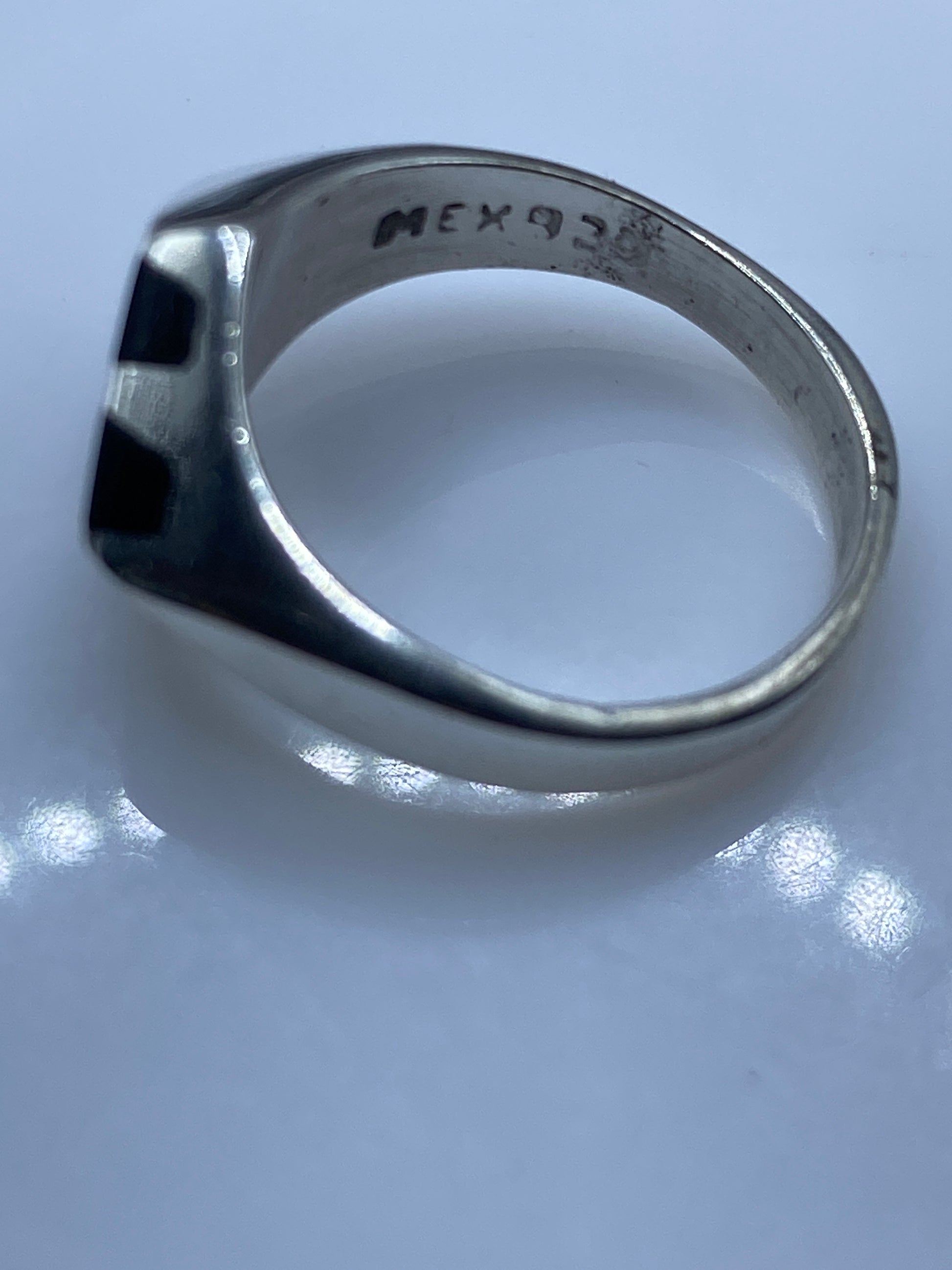 Anillo de Plata con Ónix Negro — Diseño Moderno Unisex — foto 5